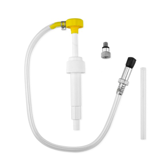 Насос ручной Skipper для замены масла в редукторе ПЛМ для Suzuki c металлическим адаптером