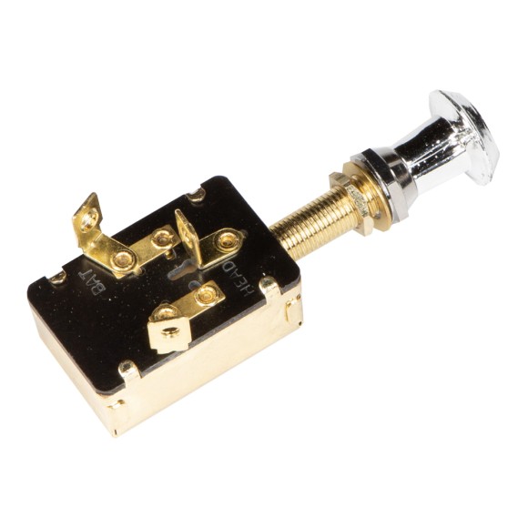 Переключатель штоковый Skipper OFF-ON-ON пластик/алюминий, 3 контакта