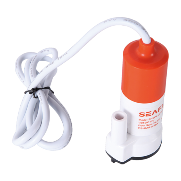 Помпа водооткачивающая SeaFlo погружная, 12V 12 л/мин