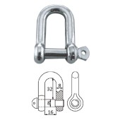 Скоба такелажная с винтовым пальцем 8 мм оцинков.сталь Скоба такелажная с винтовым пальцем 8 мм оцинков.сталь