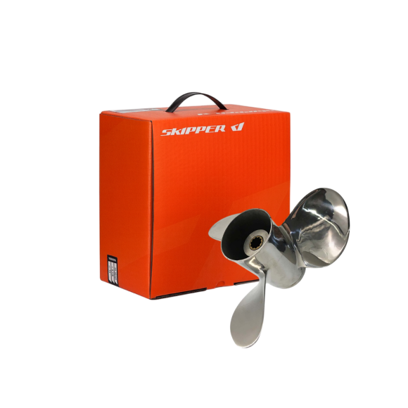 Винт гребной Skipper для Mercury 9,9-25HP Нержавеющая сталь, диаметр - 10  3/8", шаг 13