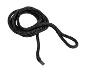 Веревка из полиэстера с огонами для крепления кранца, d6 мм, L1,5 м, цвет черный