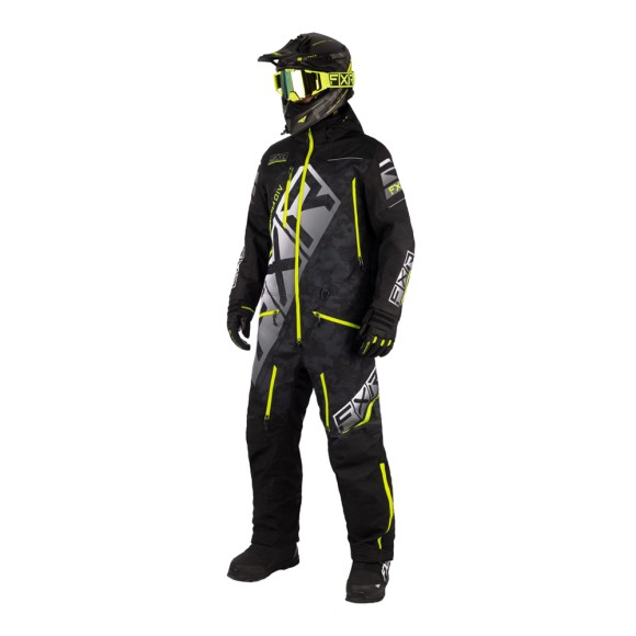 Комбинезон FXR CX без утеплителя Black/Black Camo/Hi Vis, 3XL