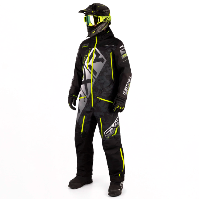 Комбинезон FXR CX без утеплителя Black/Black Camo/Hi Vis, 3XL