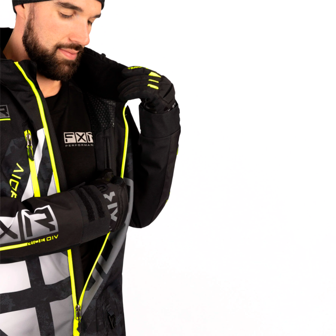 Комбинезон FXR CX без утеплителя Black/Black Camo/Hi Vis, 3XL