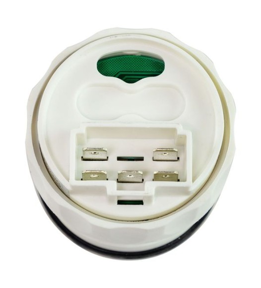 Указатель угла поворота руля, белый циферблат, нержавеющий ободок, д. 52 мм, 0-190 Ом, Marine Rocket Указатель угла поворота руля, белый циферблат, нержавеющий ободок, д. 52 мм, 0-190 Ом, Marine Rocket