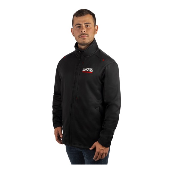 Толстовка FXR Tech Zip-Up Black/Red, XL