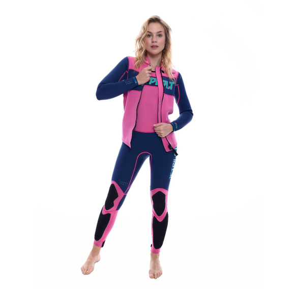 Комплект гидрокостюм и гидрокуртка JetPilot RX navy/pink, S