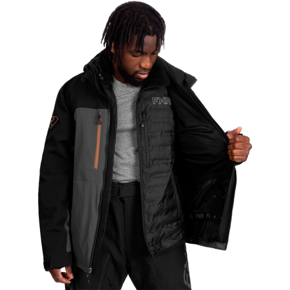Куртка FXR Helium Pro 3-in-1 с утеплителем Black/Asphalt, L