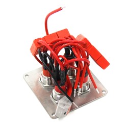 Панель управления 3+1 ‑ кнопочная 15А с LED‑подсветкой (вкл/выкл), AISI304