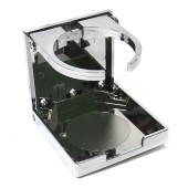 Держатель стакана регулируемый, хромированный пластик SUNFINE, 97x94мм