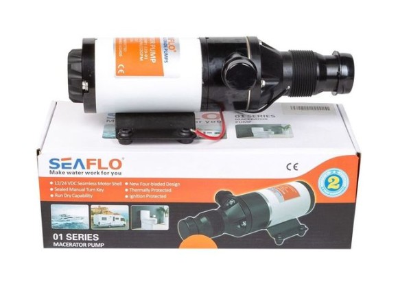 Помпа туалета с мацератором SeaFlo, 12 В,