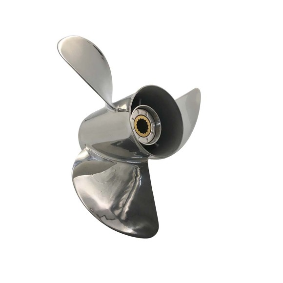 Винт гребной Skipper для Mercury 40-140HP Нержавеющая сталь, диаметр - 13 3/4", шаг - 15, шлицов - 15