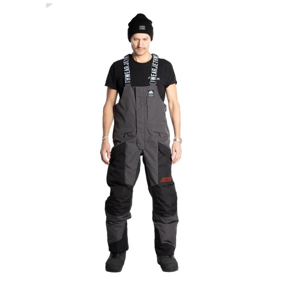 Полукомбинезон Jethwear Treeline Bib с утеплителем Black/Grey/Red, XXL