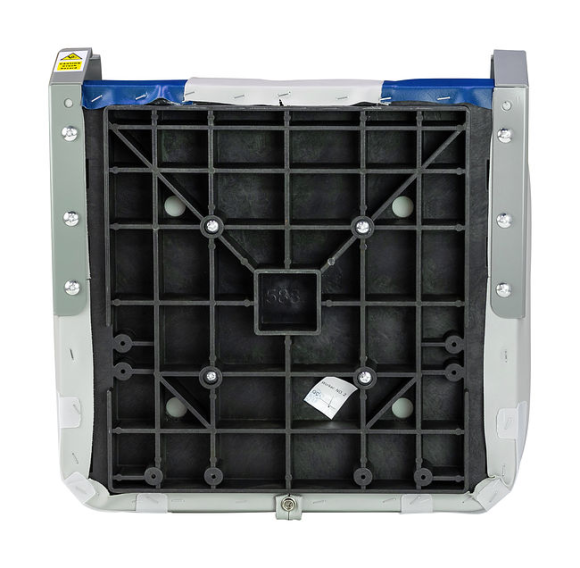 Кресло мягкое складное Classic, обивка винил, цвет серый/синий, Marine Rocket