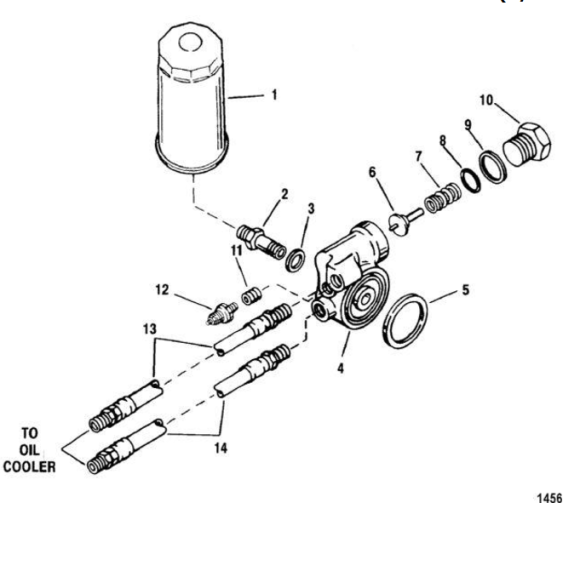 Фильтр масляный Mercruiser Diesel D3.0-4.2L (9-57903; LFP2292) (PREMARINE)