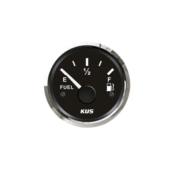 Датчик уровня топлива KUS Ободок - S.S.316 с черным циферблатом