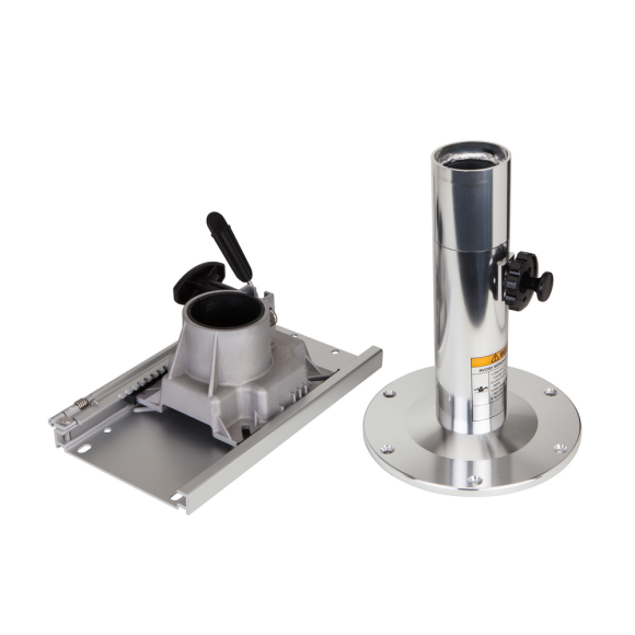 Стойка для кресла Skipper регулируемая 355-508 мм анодированный алюминий, регулируемая 355-508 мм со слайдером