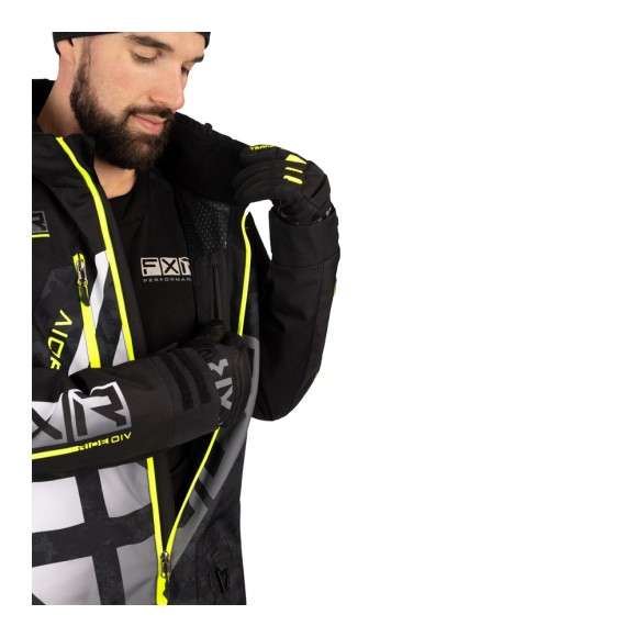 Комбинезон FXR CX без утеплителя Black/Black Camo/Hi Vis, XL Комбинезон FXR CX без утеплителя Black/Black Camo/Hi Vis, XL