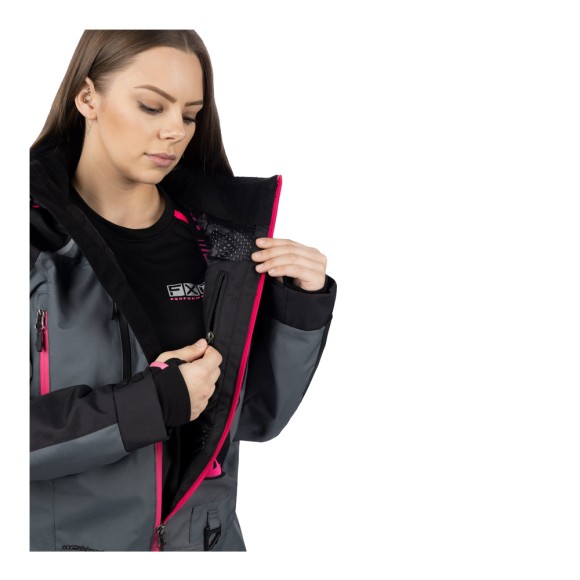 Комбинезон FXR Recruit F.A.S.T. с утеплителем Black/Charcoal/Fuchsia, 8
