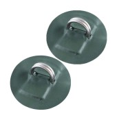 Кольцо D-образное двойное, малое, с зеленой накладкой, 2 шт Кольцо D-образное двойное, малое, с зеленой накладкой, 2 шт