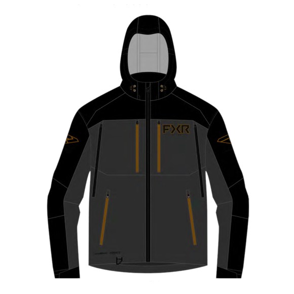 Куртка FXR Helium Pro 3-in-1 с утеплителем Black/Asphalt, 2XL