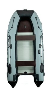 Надувная лодка ПВХ, RiverBoats RB 430, AL, черно-серый Надувная лодка ПВХ, RiverBoats RB 430, AL, черно-серый