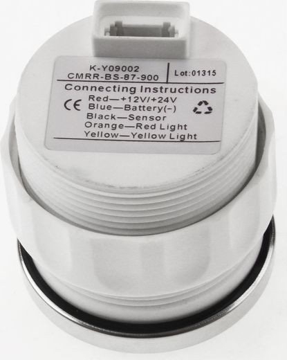 Указатель угла поворота руля, белый циферблат, нержавеющий ободок, д. 52 мм, 87-900 Ом, Marine Rocket Указатель угла поворота руля, белый циферблат, нержавеющий ободок, д. 52 мм, 87-900 Ом, Marine Rocket