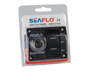 Панель управления с предохранителем для осушительного насоса (ручной-выкл-авто) 12/24В, пластик