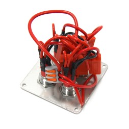 Панель управления 4‑кнопочная 15А с LED‑подсветкой (вкл/выкл), AISI304