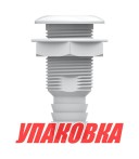 Разъем водосброса с обратным клапаном под шланг 29 мм, белый (упаковка из 25 шт.)