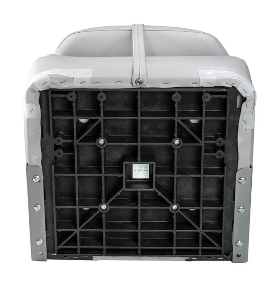 Кресло мягкое складное Classic, обивка винил, цвет серый/черный