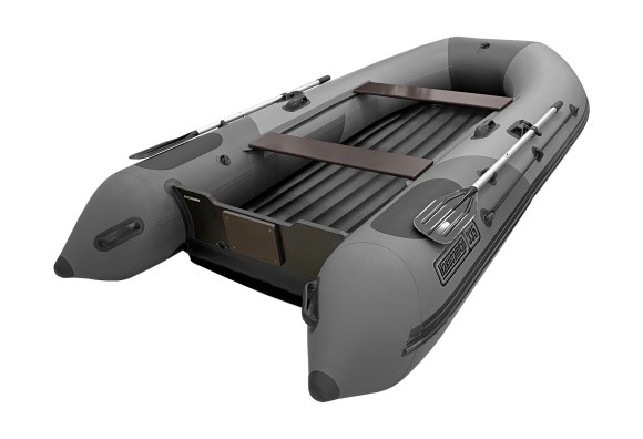 Надувная лодка ПВХ, Навигатор 380Lite НДНД, серый-графит, FORZA