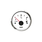 Датчик уровня топлива KUS Ободок - S.S.316 с белым циферблатом