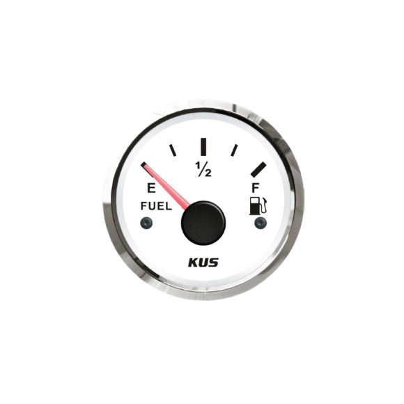 Датчик уровня топлива KUS Ободок - S.S.316 с белым циферблатом