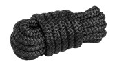 Веревка из полиэстера с огонами для крепления кранца, d12 мм, L3 м, цвет черный