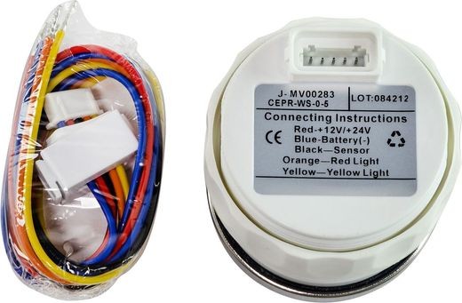 Указатель давления масла цифровой 0-5 бар, белый циферблат, нержавеющий ободок, д. 52 мм, Marine Rocket Указатель давления масла цифровой 0-5 бар, белый циферблат, нержавеющий ободок, д. 52 мм, Marine Rocket