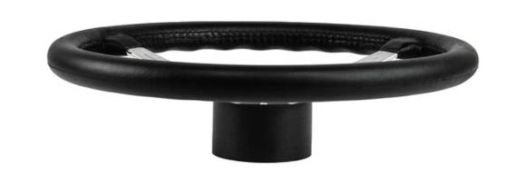 Рулевое колесо LYRA обод черный, спицы серебряные д. 370 мм Рулевое колесо LYRA обод черный, спицы серебряные д. 370 мм