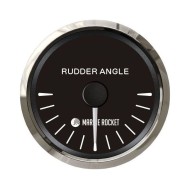 Указатель угла поворота руля, черный циферблат, нержавеющий ободок, д. 52 мм, 87-900 Ом, Marine Rocket Указатель угла поворота руля, черный циферблат, нержавеющий ободок, д. 52 мм, 87-900 Ом, Marine Rocket