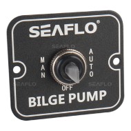 Панель управления для осушительного насоса (ручной запуск-выкл-авто) 12/24В, алюминий Панель управления для осушительного насоса (ручной запуск-выкл-авто) 12/24В, алюминий