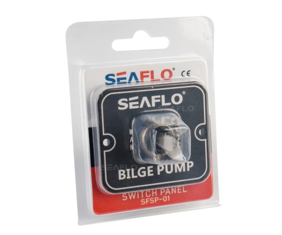 Панель управления для осушительного насоса (ручной запуск-выкл-авто) 12/24В, алюминий Панель управления для осушительного насоса (ручной запуск-выкл-авто) 12/24В, алюминий