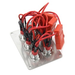 Панель управления 6 ‑ кнопочная 15А с LED‑подсветкой (вкл/выкл), AISI304