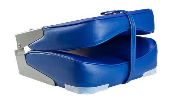 Кресло мягкое складное, обивка винил, цвет синий, Marine Rocket