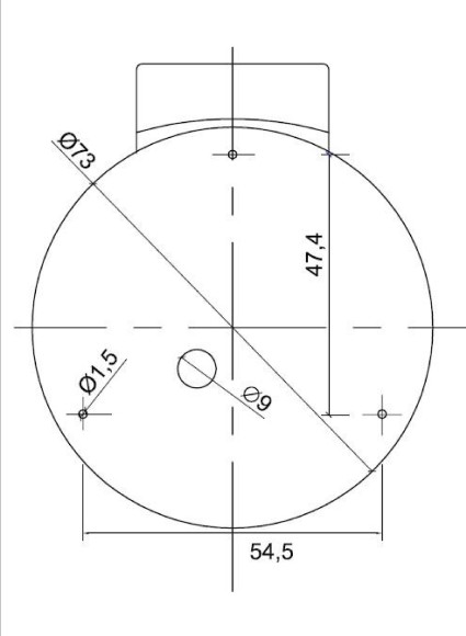 Кнопка управления якорной лебедкой Italwinch, палубная, Up, нерж. сталь