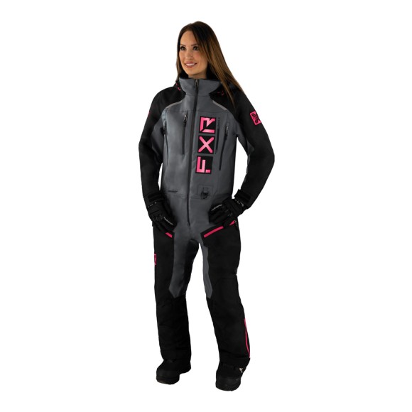 Комбинезон FXR Recruit F.A.S.T. с утеплителем Black/Charcoal/Fuchsia, 10