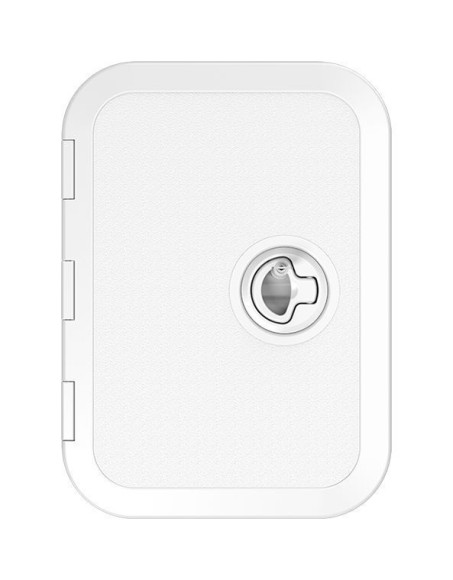 Люк смотровой 270 х 375 мм белый, с замком, Marine Rocket