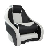 Кресло с болстером Stingray, обивка винил, цвет черный/серый