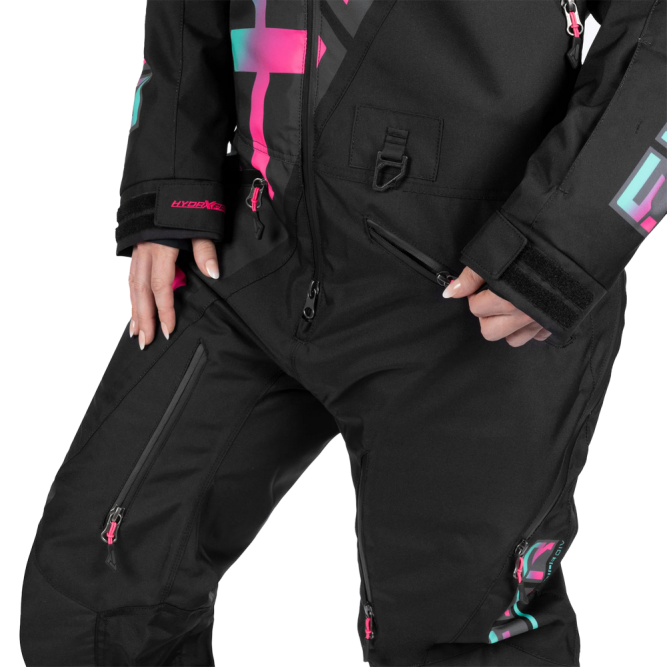 Комбинезон FXR CX без утеплителя Black/Mint-Electric Pink Fade, 10