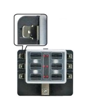 Блок на 6 предохранителей с индикацией исправности предохранителя, Marine Rocket Блок на 6 предохранителей с индикацией исправности предохранителя, Marine Rocket