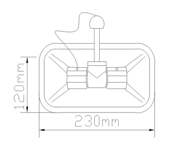 Уключина в сборе тип a, черная
